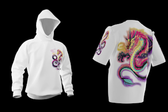 create 3d t shirt mockups animation video