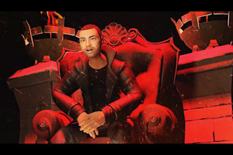 create 3d animated music video