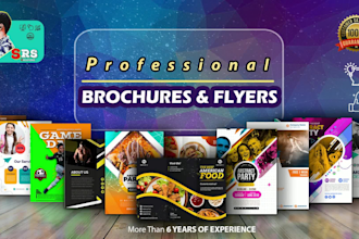 design professional brochures, flyers and leaflets in print and digital formats