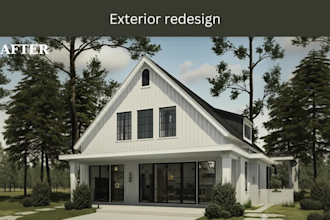 do 3d facade renovation for homes and storefronts