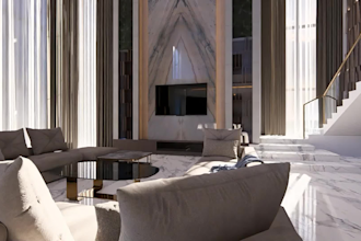 create a 3d interior design of the room