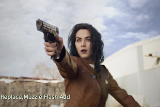 create muzzle fleshes, cgi blood effect, fire effect, gunshot effect, explosive