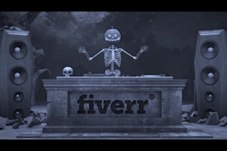 do spooky halloween or scary voiceover and laugh