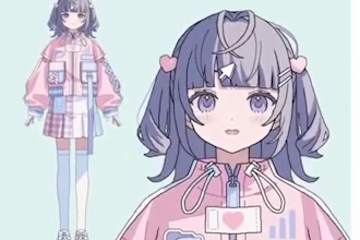 draw and rig anime 2d vtuber model live2d vtuber commission 4 streamers, facerig