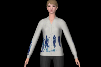 do any images convert to original sweater design, with 3d doll video