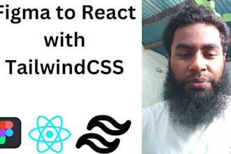 convert figma to react or next js with tailwindcss