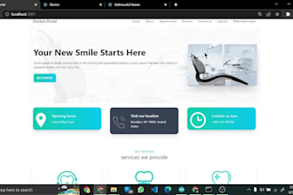 make react js, mongodb, firebase based website from figma or png