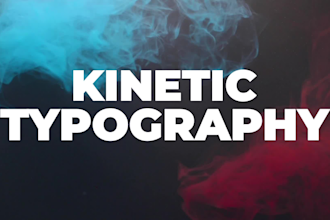 do kinetic typography, animated text, titles over the video
