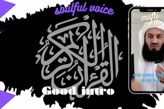 design quran recitation and islamic videos with any subtitle