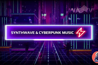 create synthwave retrowave music track