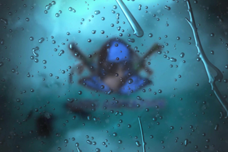 create a 3d rain and storm logo animation or intro video