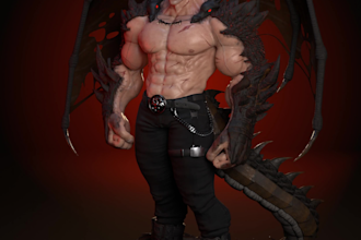 create a 3d character with 2k pbr textures