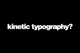 create stunning fast paced kinetic typography video