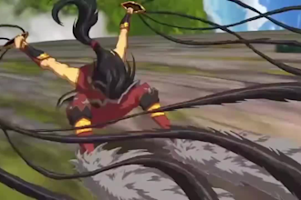 make 2d anime fighting, frame by frame, 2d tradional animation,anime music video