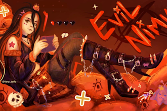 illustrated and animated overlays for your stream