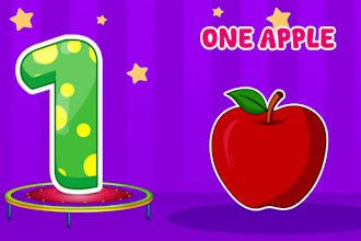 create 2d animation kids learning videos