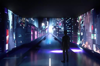 make 360 immersive projection, 3d projection mapping and dome projection visual