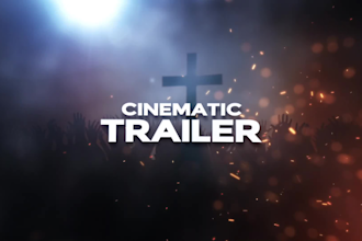create cinematic book trailer, teaser, worship , church promo , party video ads