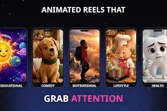 animated viral reels with ai animation and captions