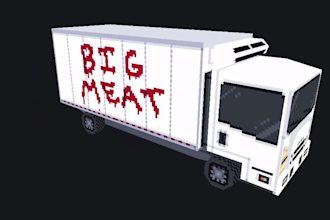 create professional low poly 3d models in a pixel art style