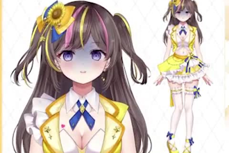 draw and rig 2d vtuber model, 2d vtuber rigging, 2d vtuber avatar, facerig