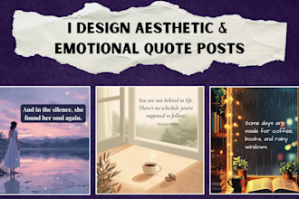 design aesthetic and motivational quote posts for instagram