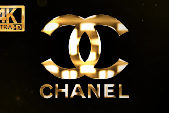 create elegant luxury gold silver 4k logo animation