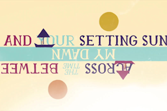 create a professional, animated music video with lyrics