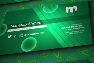 create professional business card and visiting card design