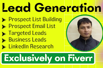 do b2b lead generation and build prospect email list