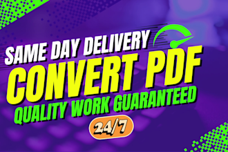 do PDF file conversion word, excel, powerpoint more with accurate format