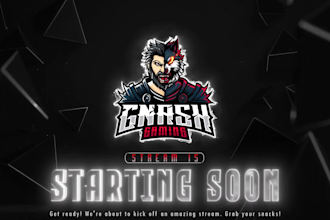 do animated brb, starting soon, offline screen for kick,twitch,youtube