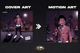make animated album cover art