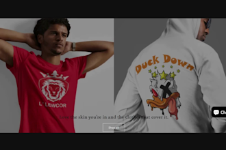 design shopify clothing website, fashion, streetwear website clothing store