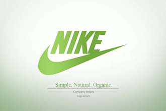 create a elegant nature logo animation with full HD