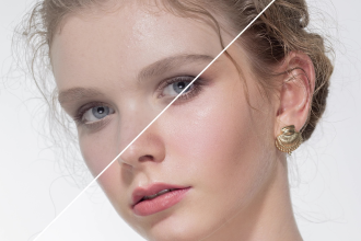 do a high end skin retouching for portraits and fashion