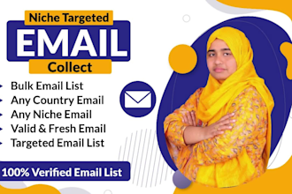 collect niche targeted valid and active email list