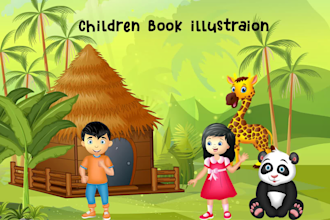 draw children book illustration and KDP