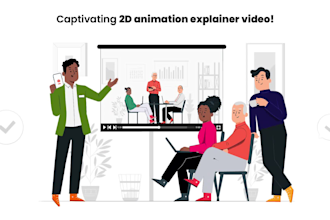 create a professional 2d animated explainer video in 24h