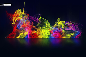 create colorful logo reveal