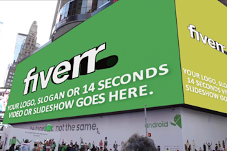 promote business on times square billboard video