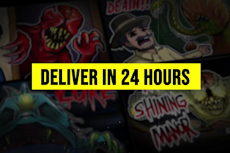 draw horror illustrations for your thumbnail or novel