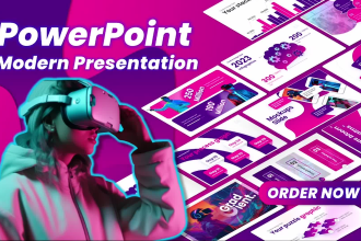 design powerpoint presentation slides or investor pitch deck