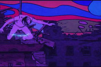 make a trippy animated music video and lyric video