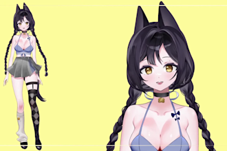 draw and rig live2d vtuber rigging live2d vtuber anime art commission
