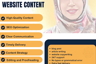 be your SEO website content writing, copywriting, ,blog post and article writing