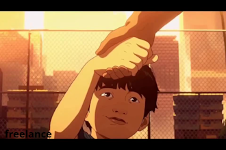 make 2d music video cartoon animation 2d animated video 2d fight anime style