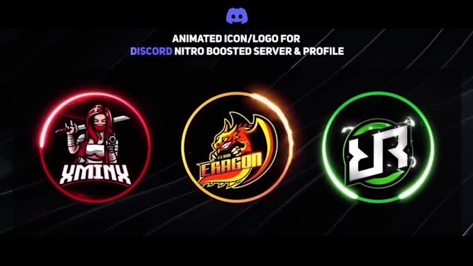 Make animated discord logo, banner, and discord server pfp by  Fiction_studio1