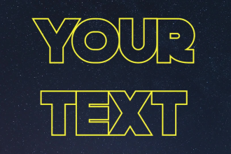 create star wars intro opening text crawl