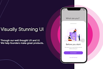 design mobile app UI UX for ios and android with figma or xd